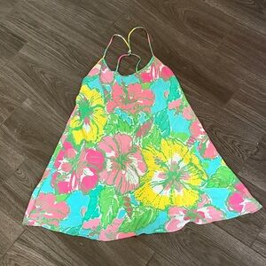 Lilly Pulitzer Maisey Silk Slip Dress - Pink, Yellow, Green